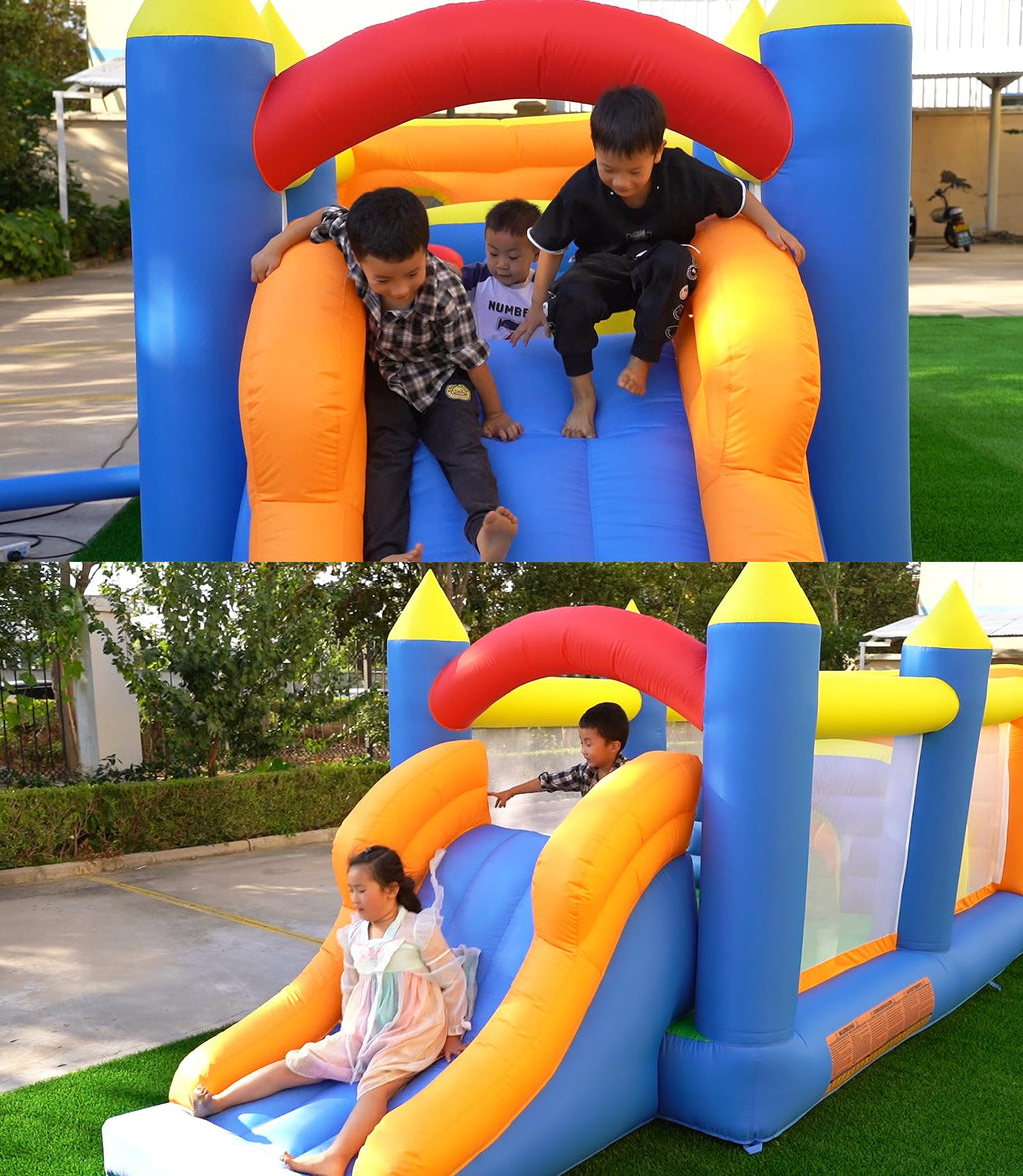 HuaKastro 20.5FT Inflatable Obstacle Course for Kids – Tunnel, Slide, Climbing Wall & More